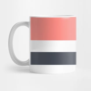 Pink with dark grey stripes pattern Mug